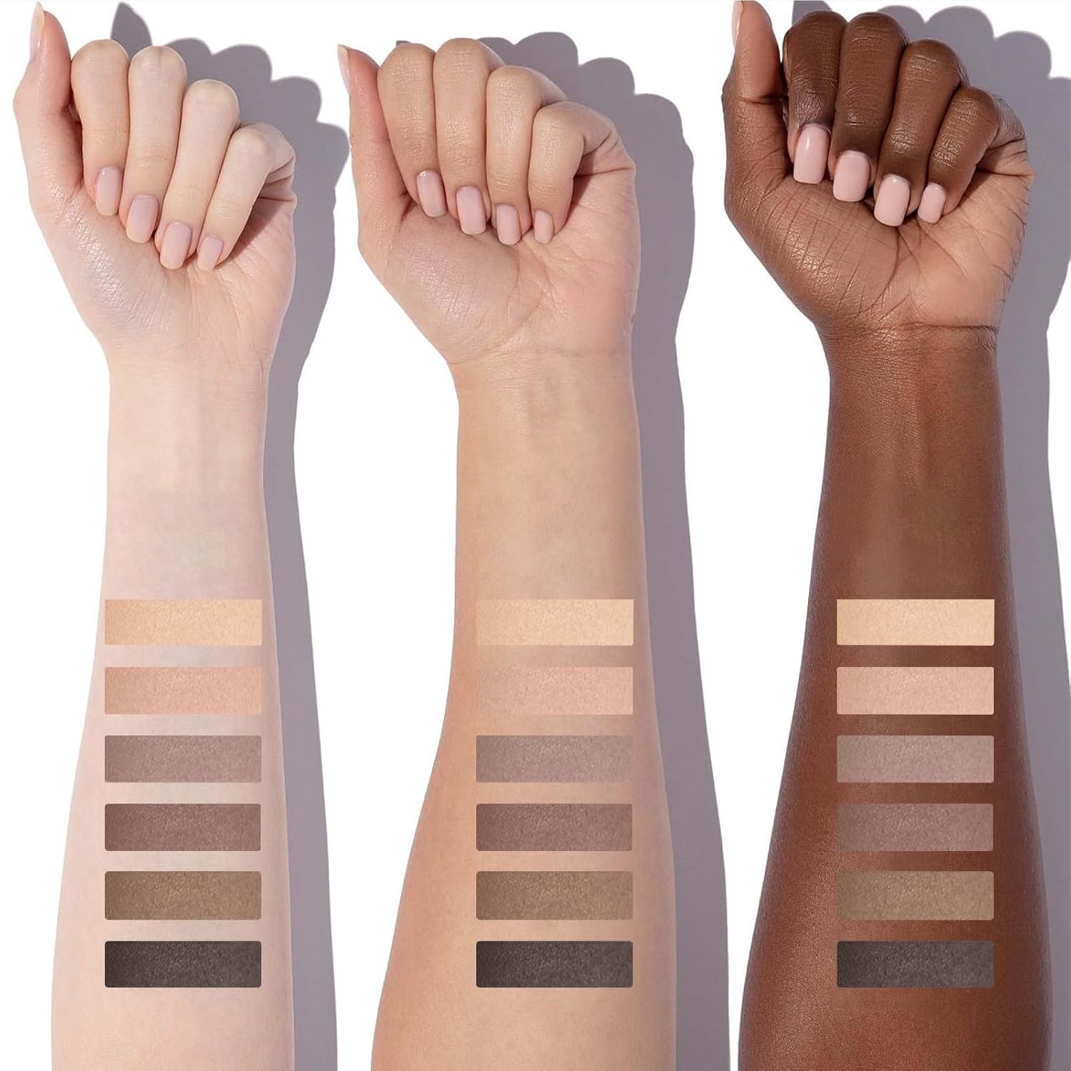 Erinde Mini Eyeshadow Palette - 6 Matte Nude Eye Shadows, Taupe & Brown Eye Shadows Powder for Eye, Contour, or Brows, Ultra-Blendable Cool-Tone Neutral, Long-lasting Travel Makeup Palette with Mirror-Velvo Beauty