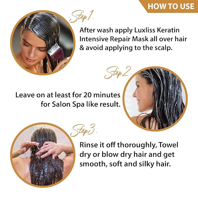 Keratin Intensive Repair Therapy Hydrating Hair Mask for Dry Damaged Hair and Scalp-Velvo Beauty