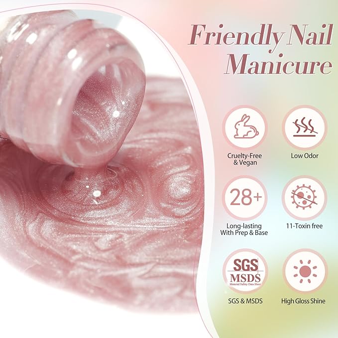 Born Pretty Pastel Magnetic Gel Nail Polish,Water Light Cat Magnetic Eye Gel Jelly Glass Crystal Nail Polish Glitter Shimmer Auroras Magnetic Gel Nail Art Manicure Kit 6PCS-Velvo Beauty