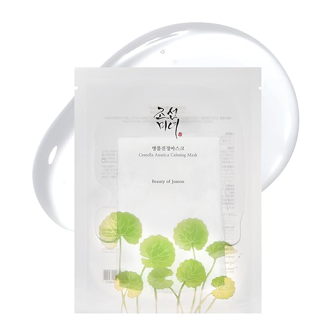 Beauty of Joseon Centella Asiatica Calming Mask Daily Moisturizing Soothing Cica Face Sheet Mask for All Skin Types, Korean Skincare Stuffers for Men Women, 10 sheets-Velvo Beauty