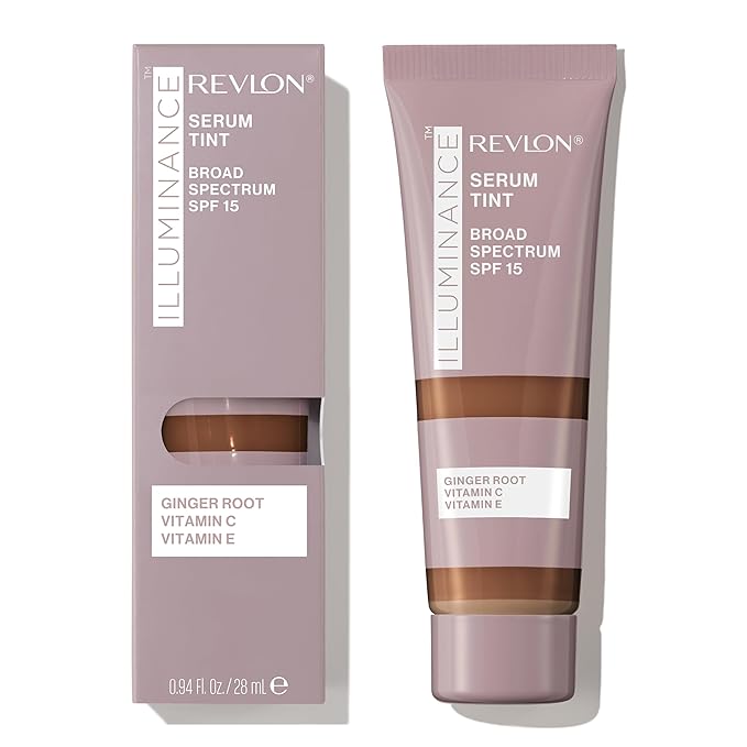 Revlon Illuminance Tinted Serum, Triple Hyaluronic Acid, Evens Out Skin Tone Over Time and Hydrates All Day, SPF 15, 601 Soft Nutmeg, 0.94 fl oz.-Velvo Beauty