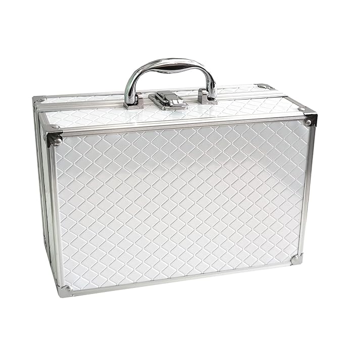 Makeup Kit for Women,All in One Makeup Gift Set for Girls in Cosmetic Train Case (White) With Mirror,Full Starter Cosmetic Kit Includes Eyeshadow Palette,Lipgloss,Blushes-Velvo Beauty