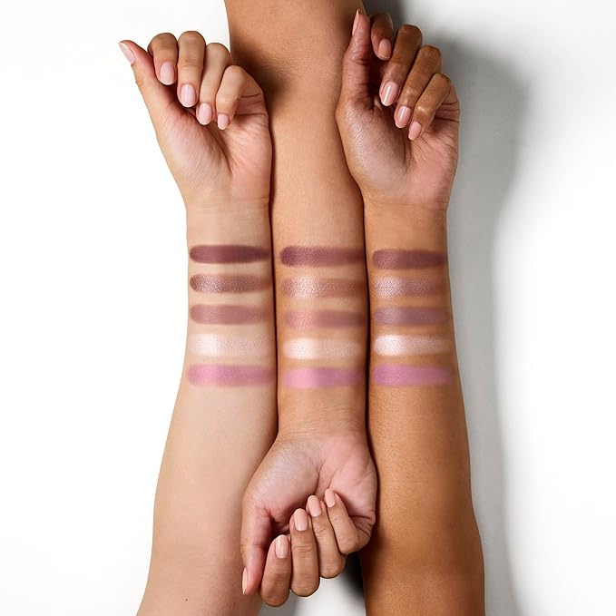 Well People Power Palette Eyeshadow, Five Long-wear, Hyper-pigmented Matte & Shimmer Shades For Intense Color, Vegan & Cruelty-free, Amethyst-Velvo Beauty