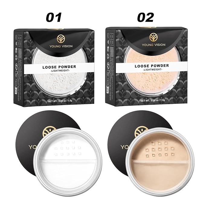 YOUNG VISION Flawless Finish Loose Powder - Translucent Setting Powder, Blurs Fine Lines & Imperfections, Lightweight, Long-Lasting, Suitable for All Skin Types, Makeup Essential…-Velvo Beauty