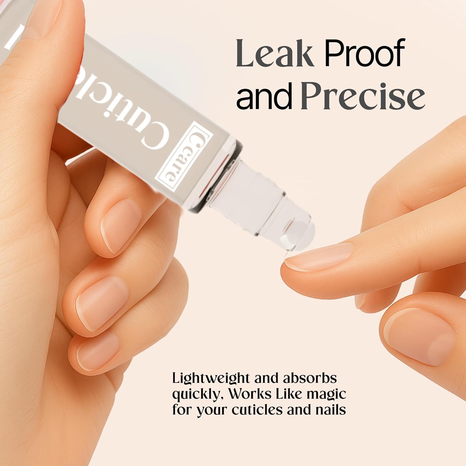 C CARE Fragrance Free Roll-On Cuticle Oil | Natural Revitalizing Hydrating Nail Oil | Repaires Cuticles Overnight | For Damaged Skin And Thin Nails | Paraben Cruelty Free Formula | 10ml-Velvo Beauty