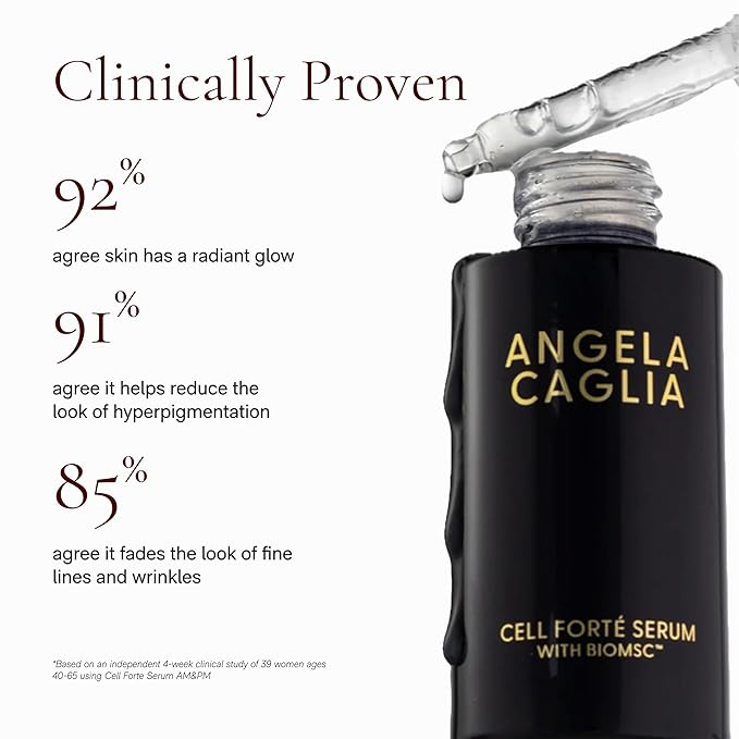 Cell Forté Serum | Billions of Human Stem Cell-derived Exosomes, Growth Factors, and Peptides with Hyaluronic Acid for Fine Lines and Wrinkles - Reduces Sun Damage & Hyperpigmentation - 4 in 1 Formula-Velvo Beauty