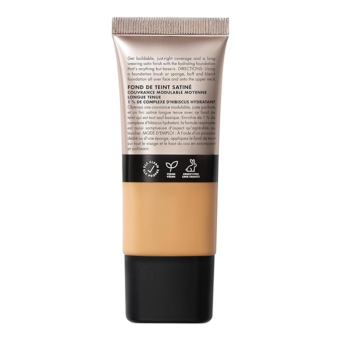 e.l.f. Soft Glam Foundation, Medium Coverage, Long-Lasting & Buildable Foundation For A Smooth, Satin Finish, Vegan & Cruelty-Free, 30 Medium Warm-Velvo Beauty