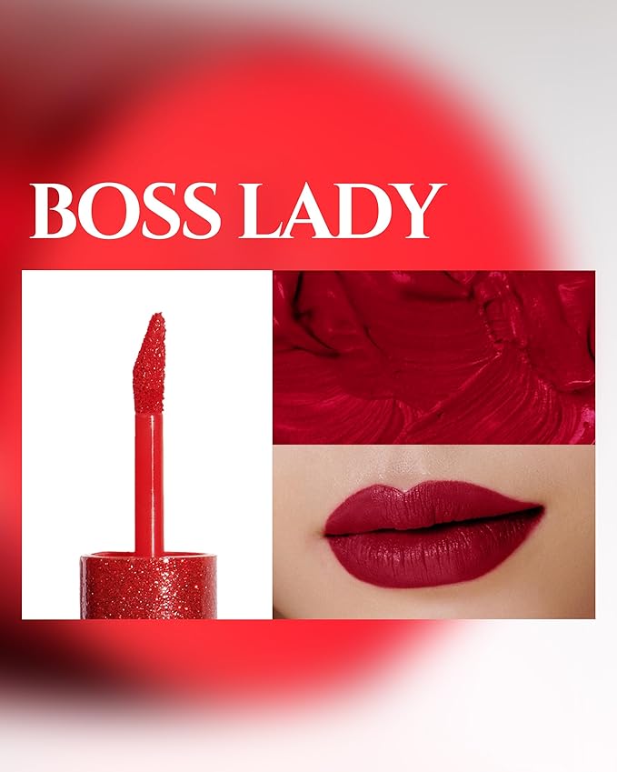 HEVVYMAKEUP Ultra Stay-On Lip Coloring Tint - Vibrant Matte Finish Lip Tint - Long Lasting Airy Weightless Lips with Perfect Fixing - Korean Lip Makeup, Boss Lady, 0.11oz.-Velvo Beauty