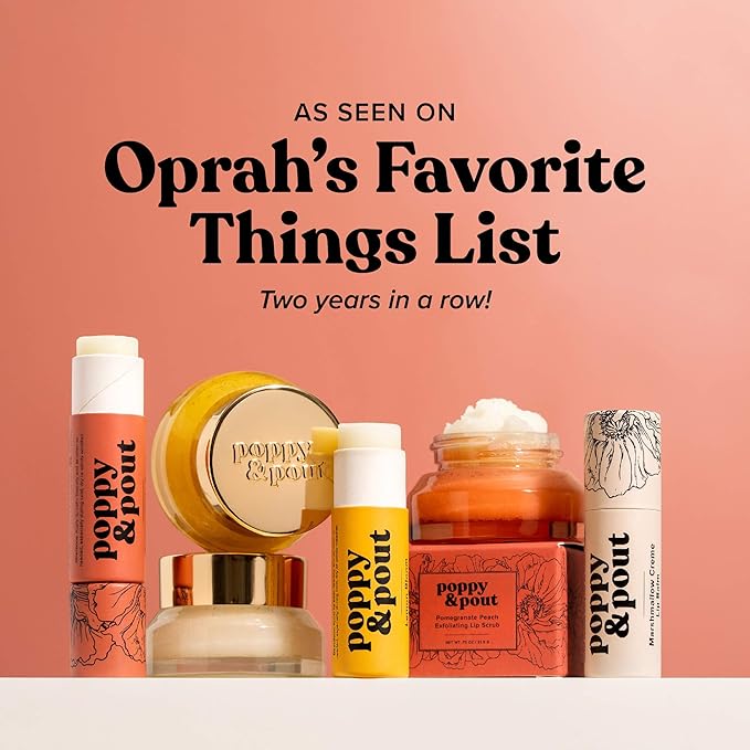 Poppy & Pout Pink Grapefruit Jumbo Lip Balm | All Natural Lip Balms & Moisturizers | Hydrates with Beeswax, Vitamin E, Organic Coconut Oil | Cruelty-Free | Lip Balm in Recyclable Cardboard Tube-Velvo Beauty