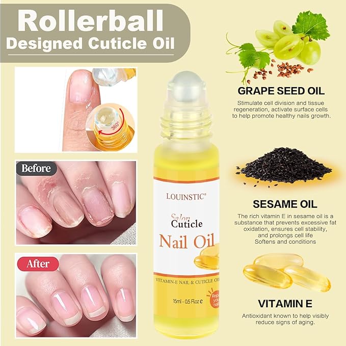 2PCs Gel Nail Polish Remover - 30ML,Fast & Easy, with Roller Cuticle Oil, No Need to Wrap and Soak, Remove Gel Polish in 2-5 Minutes at Home, No Damage to Nails, with Cuticle Pusher Tool,Nail File-Velvo Beauty