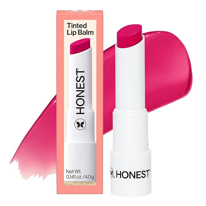 Honest Beauty Tinted Lip Balm | Antioxidant-rich Acai Extracts + Avocado Oil | EWG Certified, Vegan, Cruelty Free | Dragon Fruit-Velvo Beauty