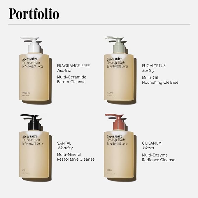 Nécessaire The Body Wash Olibanum. Natural Body Wash for Women + Men. Radiance Cleanse. Multi-Enzyme Gel Cleanser for Dull Skin. Notes of Vanilla, Fig Leaf, and Cassis Buds. 16.9 Fl Oz.-Velvo Beauty
