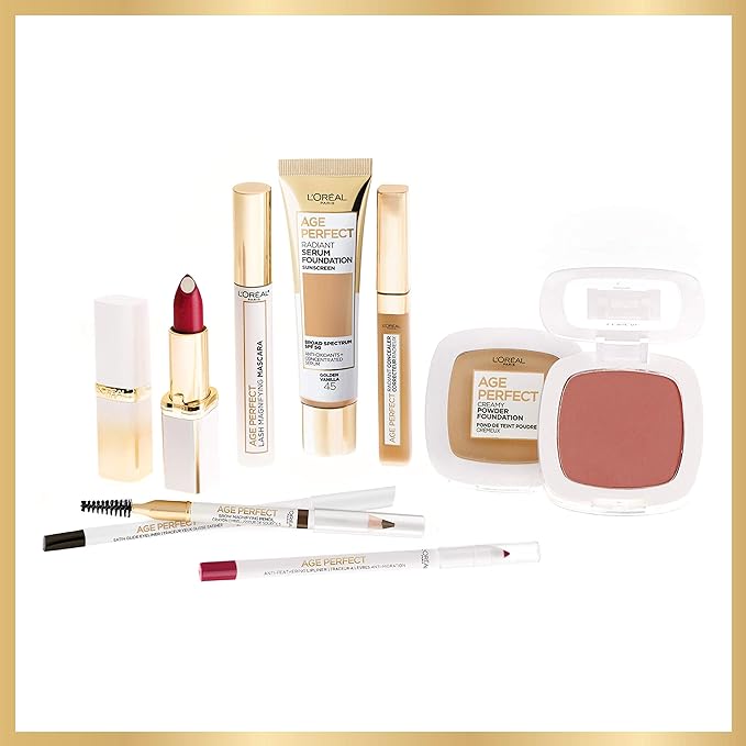 L'Oreal Paris Age Perfect Creamy Powder Foundation Compact, 375 Espresso, 0.31 Ounce-Velvo Beauty