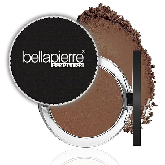 bellapierre Compact Mineral Foundation SPF 15 | Vegan & Cruelty Free Natural Makeup | Full Coverage Matte Foundation | Hypoallergenic | Oil & Talc Free - 0.35 Oz - Chocolate Truffle-Velvo Beauty