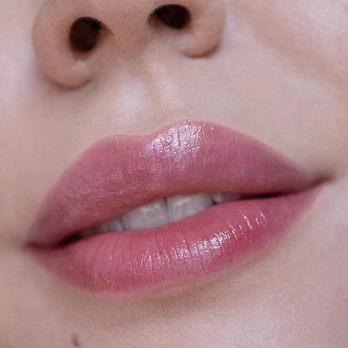 True Botanicals - Moisture Lock Glossy Lip Balm | Non-Toxic, Cruelty-Free, Organic | Hyaluronic Acid, Moisturizing to Target Dry + Aging Lips | MADE Safe (Berry, 0.14 oz | 4 g)-Velvo Beauty