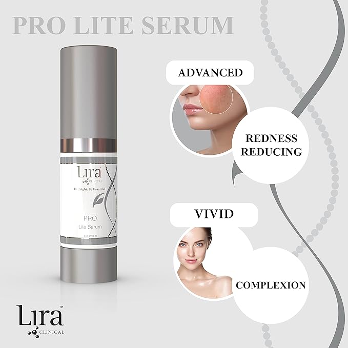 Lira Clinical PRO Lite Serum – Discoloration Correcting Face Serum for Women – Dark Spot Remover with Vitamin C & Hyaluronic Acid – Pore Tightening & Hydrating Skincare – Professional Facial Care-Velvo Beauty