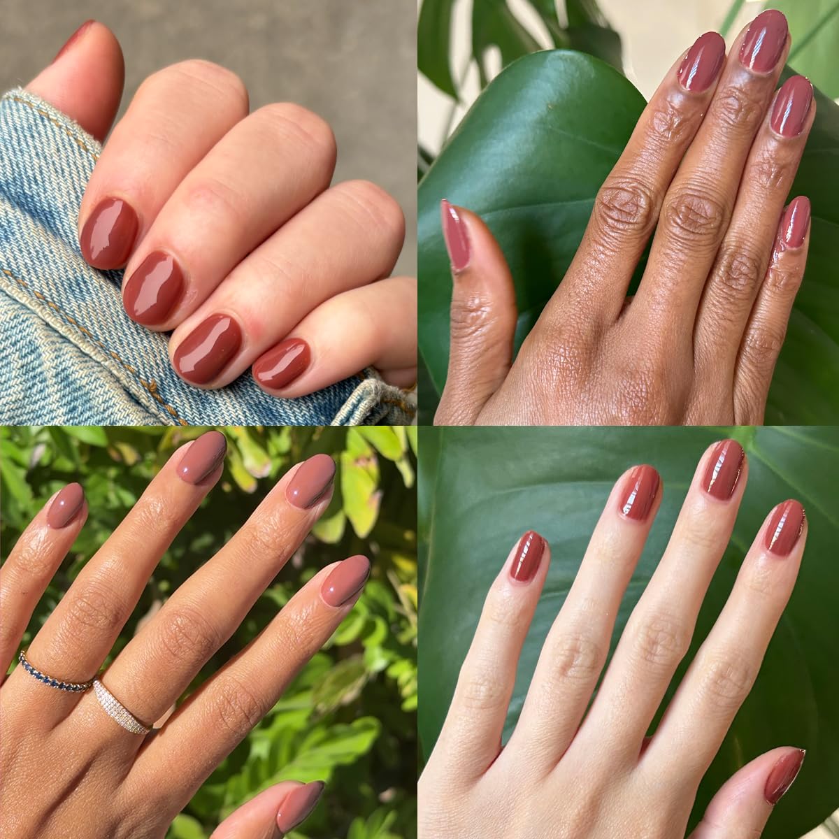Olive & June Gel Polish | UV LED Nail Lamp Needed | Long Lasting Formula | Up to 21 Days of Wear | Damage-Free Removal | Salon-Quality Manicure, Pedicure at Home | JJ Cinnamon Brown-Velvo Beauty
