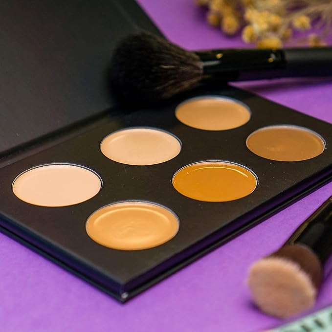 SHANY Foundation/Cream Contour & Highlighting Palette - Layer 1 - Refill for the 6 Layer Mini Masterpiece Collection Makeup Set-Velvo Beauty