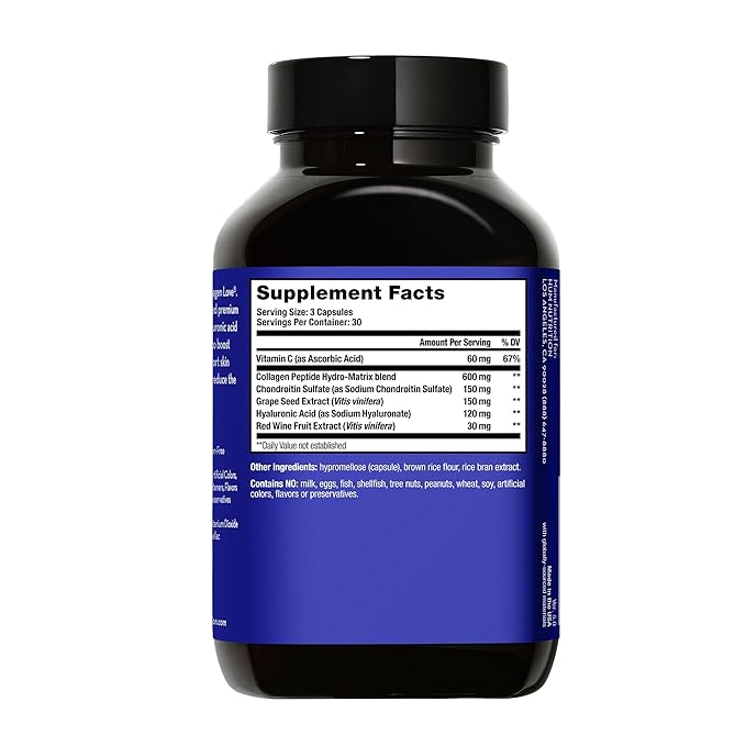 HUM Collagen Love Skin Supplement - Collagen Peptides w/Hyaluronic Acid & Vitamin C, Supports Firm Skin & Helps Minimize Signs of Aging - Supplements for Women and Men (90-Count)-Velvo Beauty