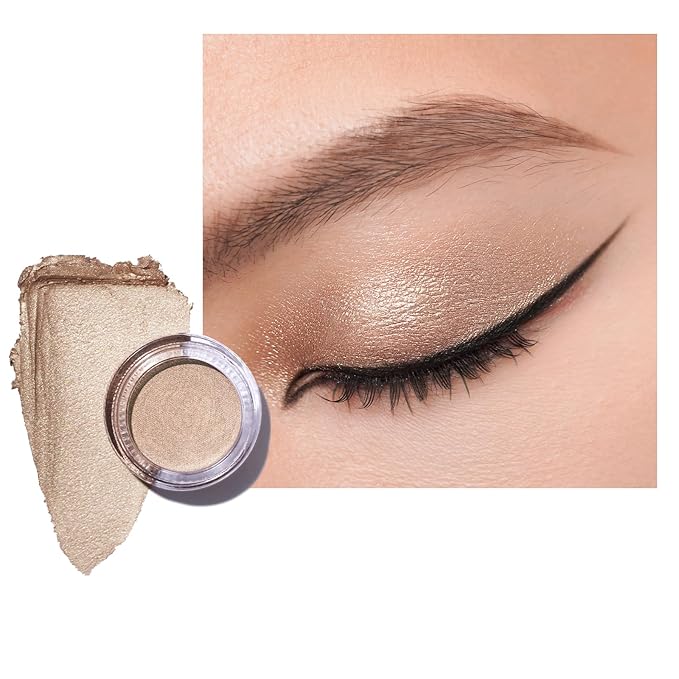 Oulac Shimmer Cream Eyeshadow also for Highlighter Blendable Eye Shadow Waterproof&Long Lasting with Moisturizing Formula Soft Shimmer Eye Make-up,Vegan & Cruelty-Free,6g 23-Velvo Beauty