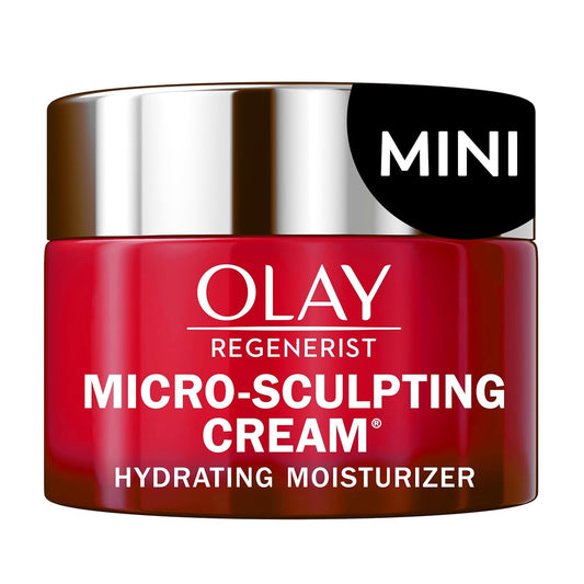 Olay Face Moisturizer, Regenerist Micro-Sculpting Cream for Women, Trial Size - Instant Hydration, Anti-Aging, Anti-Wrinkle, Firming Skin Care - Hyaluronic Acid, Niacinamide, Amino Peptides, 0.5 Oz-Velvo Beauty