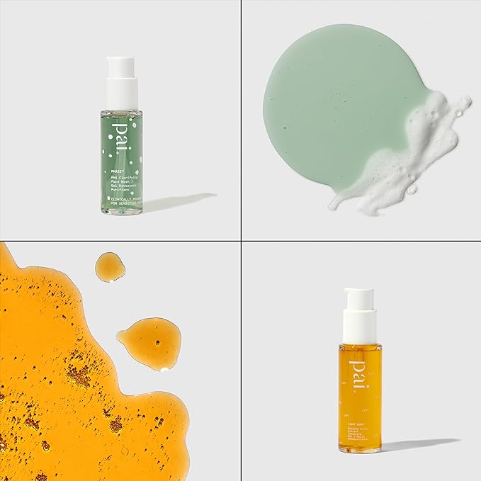 Pai Skincare London | DOUBLE CLEANSE - FROM LONDON WITH LOVE Beauty Gift Set. Organic Face Wash, Makeup Remover & Headband, Suitable for Sensitive Skin & All Skin Types. Made In London.-Velvo Beauty