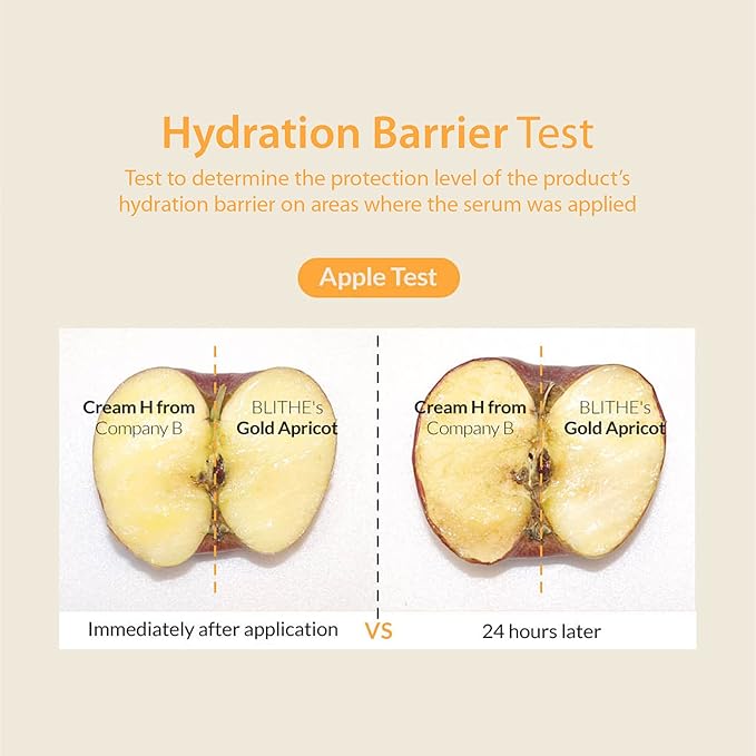 BLITHE Pressed Serum Gold Apricot Glass Skin Korean Skincare Moisturizer/Serum - Niacinamide Serum for Natural Glow & Radiance, Face Serum for Women 1.68 Fl Oz-Velvo Beauty