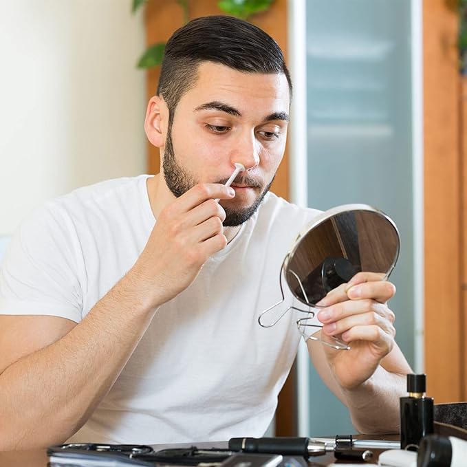 Rolybag Nose Wax Sticks Applicators, 200 Pcs Plastic Wax Rod Wand for Nostril Cleaning and Nose Hair Removal-Velvo Beauty