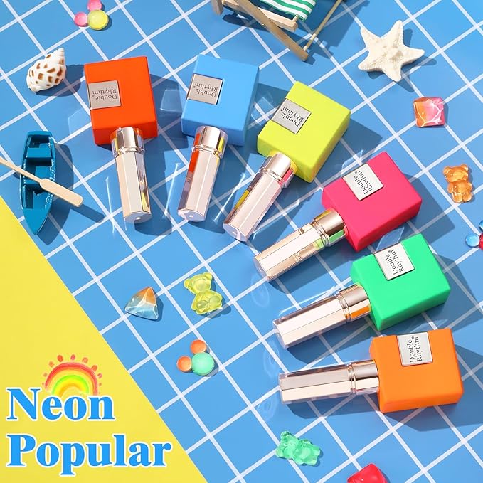 Double Rhythm 6 Pcs 15 ML Gel Polish Set Same Color Same Bottle Soak Off Gel Polish Kit Nail Art Manicure Salon DIY at Home for Women (Pastel Red Pink Orange Yellow Green-T6-11)-Velvo Beauty