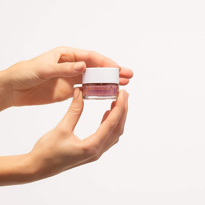 Pacifica Beauty, Lavender Moon Bedtime Lip Treatment, Lip Mask for Chapped, Cracked, Dry, Wrinkled Lips, 100% Vegan and Cruelty Free , Clear , 0.63 Ounce (Pack of 1)-Velvo Beauty