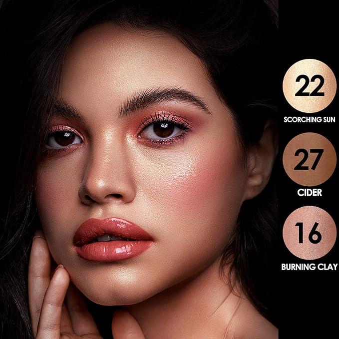 FOCALLURE 3 Pcs Cream Contour Sticks,Shades with Highlighter & Bronzer & Blush,Non-greasy Long-wear Face Contouring Pen,Easy to Sculpt the Face and Create a Lightweight Finishing Makeup,MEDIUM-WARM-Velvo Beauty