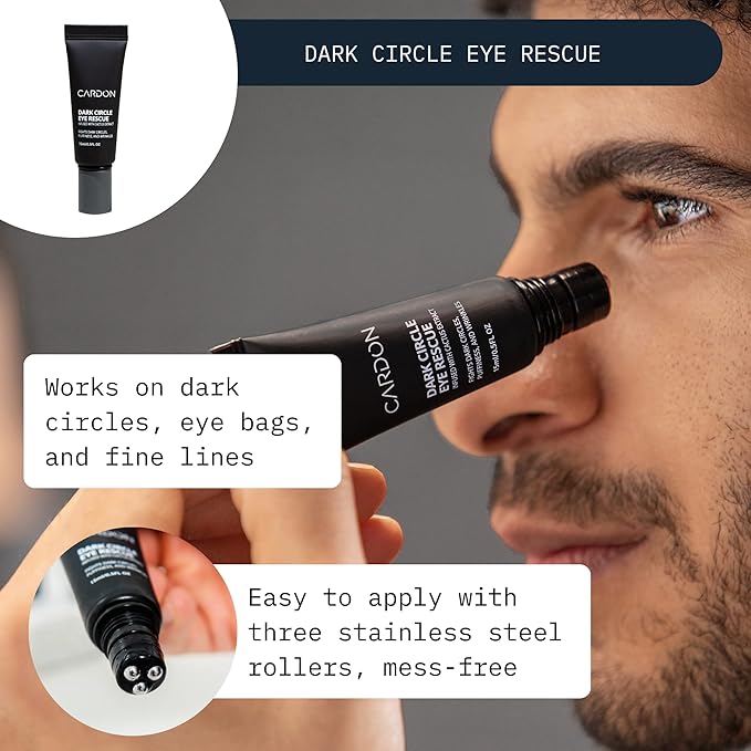 Limited Edition Men's Skincare Gift Set, Cardon Anti-Aging Korean Skincare Routine, Cactus-based, All Skin Types, Face Wash, Face Moisturizer with Sunscreen, SPF 30, Night Lotion, Eye Cream (4 CT)-Velvo Beauty