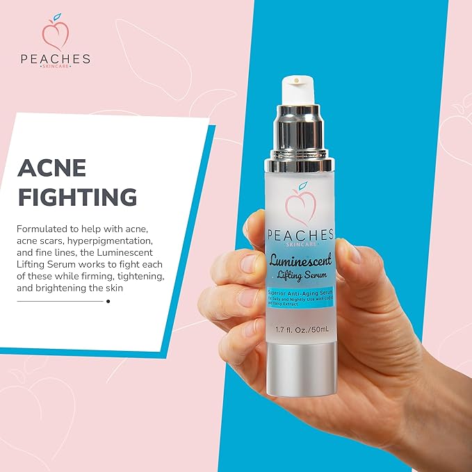 Face Tightening and Lifting Serum – Anti-Aging Formula with Peptides and Vitamins A, B, C & E – Vegan Skincare for Firm, Radiant Skin – Luminescent Lifting Serum (1 fl. oz)-Velvo Beauty