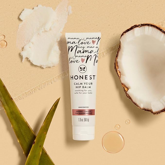 The Honest Company Honest Mama Calm Your Nip Balm | USDA Certified Organic Nipple Cream | 1.75 fl oz-Velvo Beauty