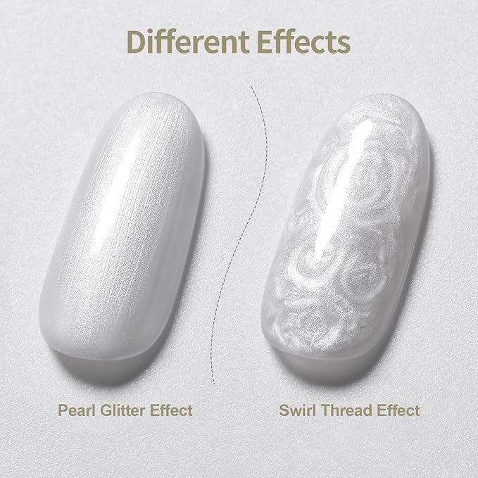 RARJSM Builder Nail Gel Polish Pearl Silver Hard Gel in a Bottle Mermaid Shell Glitter Pearlescent Thick Extension Structure Gel for Nails 15ml Soak Off Curing Requires Salon Home DIY Beginer Use-Velvo Beauty