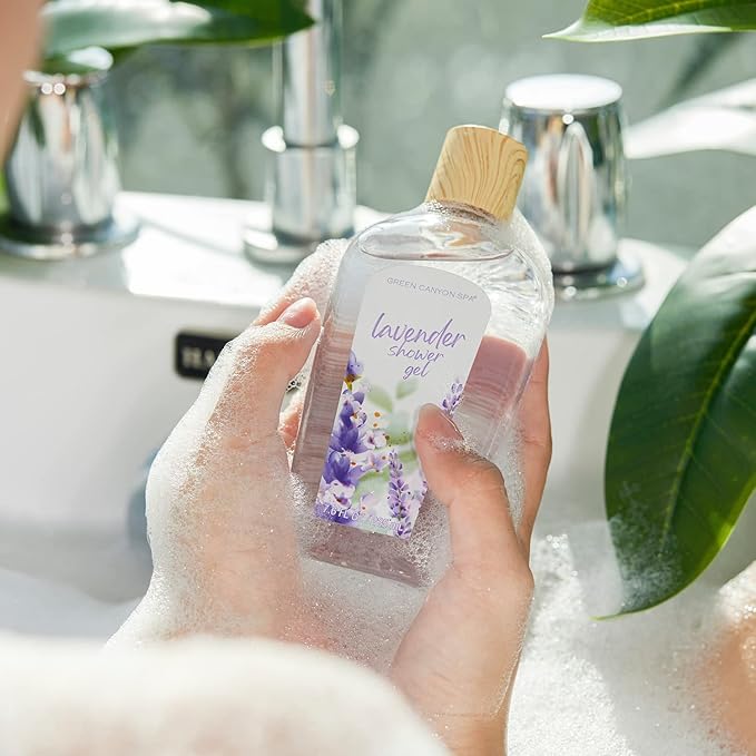 Gifts Baskets for Women, Christmas Bath Sets for Women Gift, 12Pcs Lavender Spa Kit Includes Bath Bomb, Body Lotion, Body Wash, Spa Basket for Men, Gifts for Birthday Christmas-Velvo Beauty