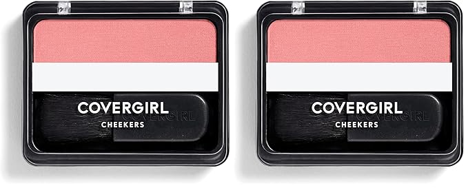 COVERGIRL Cheekers Blendable Powder Blush Rose Silk, .12 oz (packaging may vary), 1 Count (Pack of 2)-Velvo Beauty