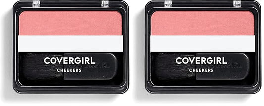 COVERGIRL Cheekers Blendable Powder Blush Rose Silk, .12 oz (packaging may vary), 1 Count (Pack of 2)-Velvo Beauty