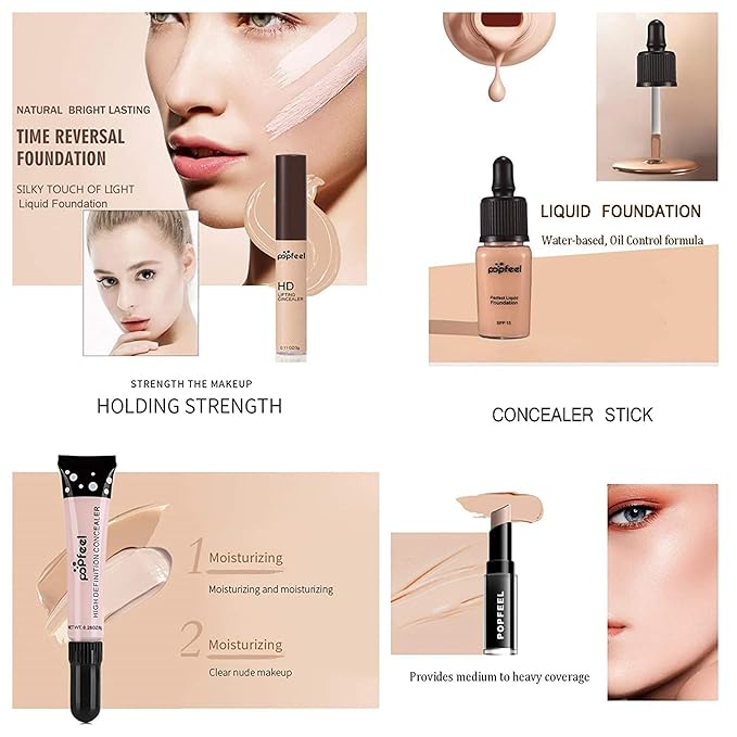 MAEPEOR All In One Makeup Kit 27PCS Makeup Kit for Women Full Kit Multi-Purpose Makeup Set for Beginners or Pros (KIT004)-Velvo Beauty