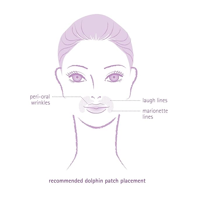 Toute Nuit Wrinkle Patches – Dolphin – Face Tape for Around the Mouth – Hypoallergenic Anti Wrinkle Patches – 20 Count, Made in USA-Velvo Beauty