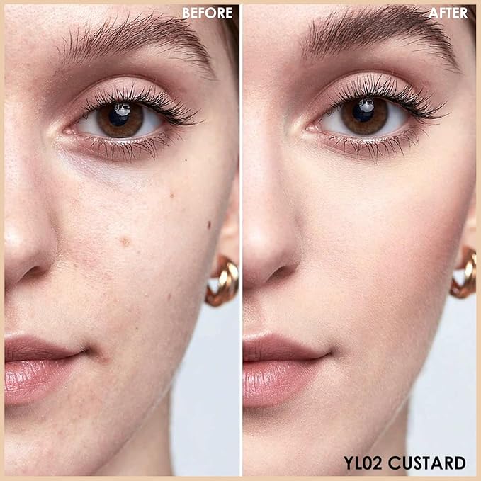 FOCALLURE FIX CORRECTOR Concealer Stick, Full Coverage Concealer Makeup, Color Corrector for Dark Circles, Including Replaceable Applicator, YL02 CUSTARD-Velvo Beauty