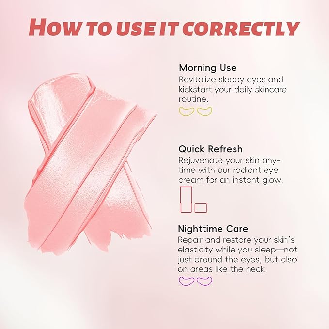 Peunitory Eye Balm Stick,Under Eye Cream Anti-Wrinkle Firming Treatment | Dark Circle Brightener | Hydrating (0.32oz)-Velvo Beauty