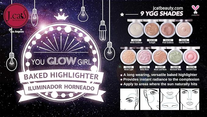 J.CAT BEAUTY You Glow Girl Baked Highlighter - Mermaid Skin-Velvo Beauty