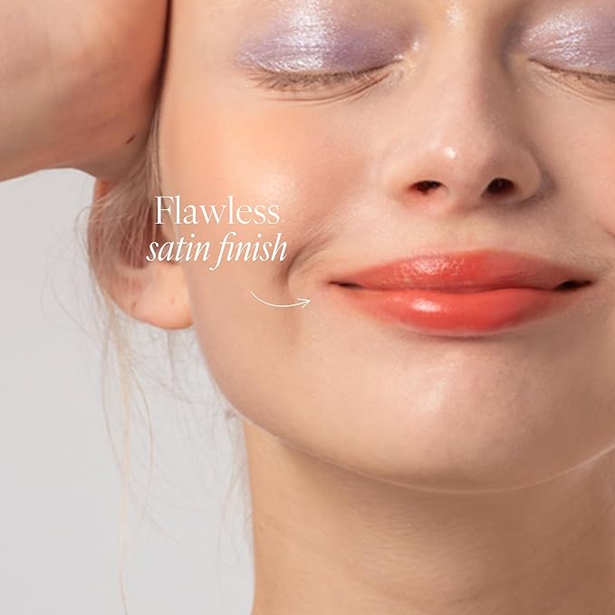 PLAT LIPS 913 PLASTIC ORANGE, Lip & Cheek, Lightweight, Naturally Dewy+ Glowy Finish, Blendable & Buildable Formula (1.2g, 0.003 oz.)-Velvo Beauty