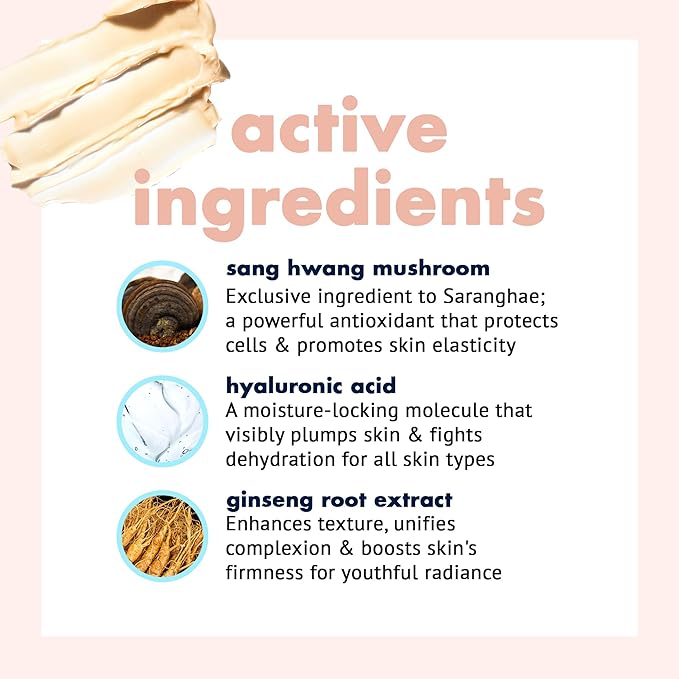 Saranghae Hydrating Moisturizer Face Cream for Soft, Smooth Skin, Face Moisturizer for Dry Skin, with Hyaluronic Acid & 12 Anti-Aging Skin Care Botanicals for Cellular Regeneration - 2.11 oz-Velvo Beauty