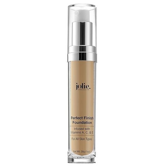 Jolie Perfect Finish Liquid Foundation Makeup SPF 15 Oil Free (LW3)-Velvo Beauty