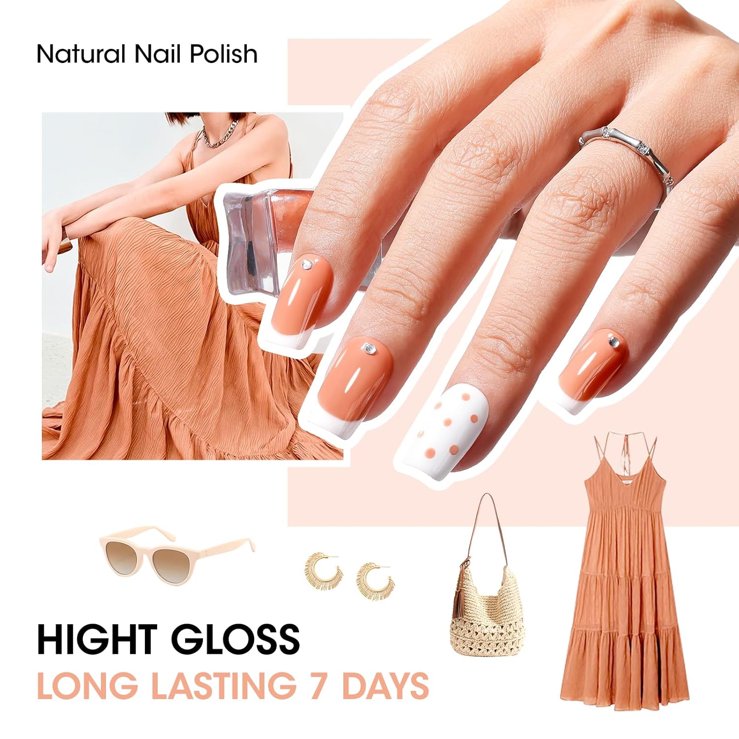 GELLEN Nail Polish Set, French Tip Manicure Nude White Regular Nail Polish Quick Air Dry Bright 12 Colors Set for Women Fingernail Toe Nails Salon Home, Non UV Gel, Hema Free, Non-toxic, Long Lasting-Velvo Beauty