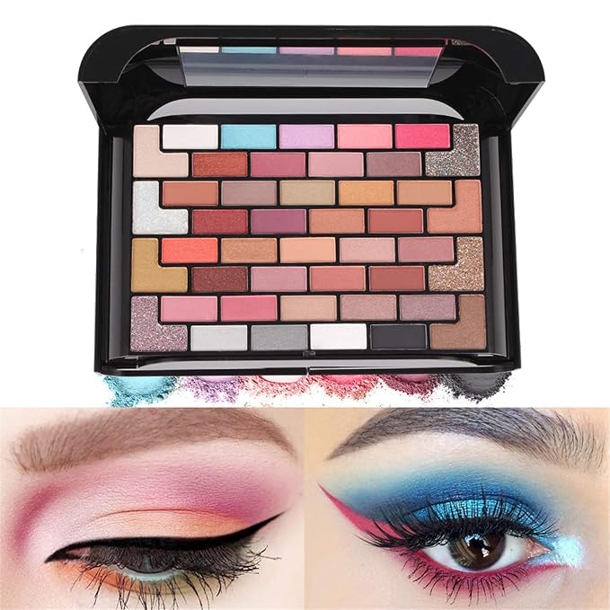 98 Colors All in one Makeup Gift Set Holiday Birthday Beauty Cosmetic Essential Starter Bundle Include 68 Eyeshadow Palette, 8 Blush, 4 Compact Powder, 3 Lipstick, Eyebrow Pencil, Lip Liner-Velvo Beauty