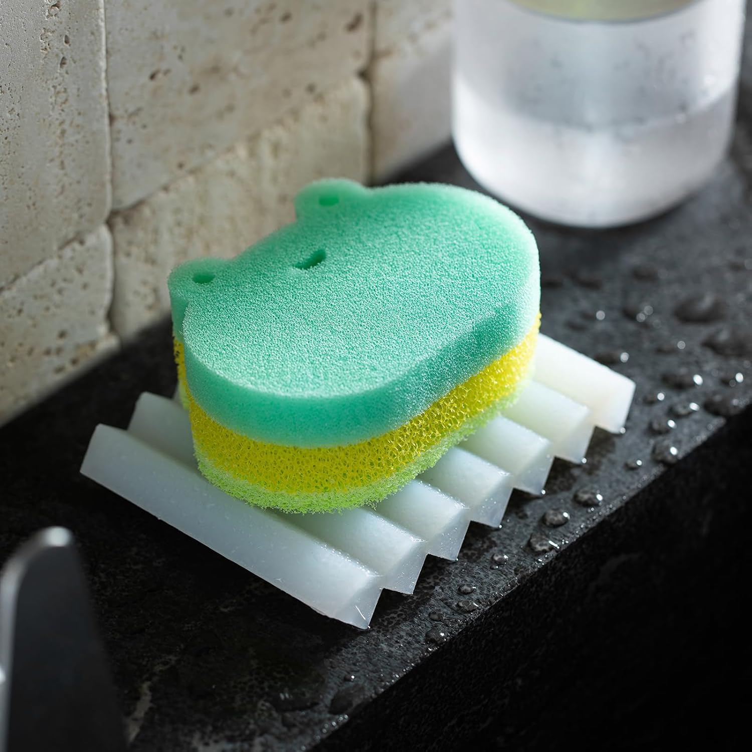 SHIMOYAMA Paint Brushes Holders, 2 Pack, Zigzag Soap Dish, Soap Holder for Watercolor Paintbrush, Bathroom, White-Velvo Beauty