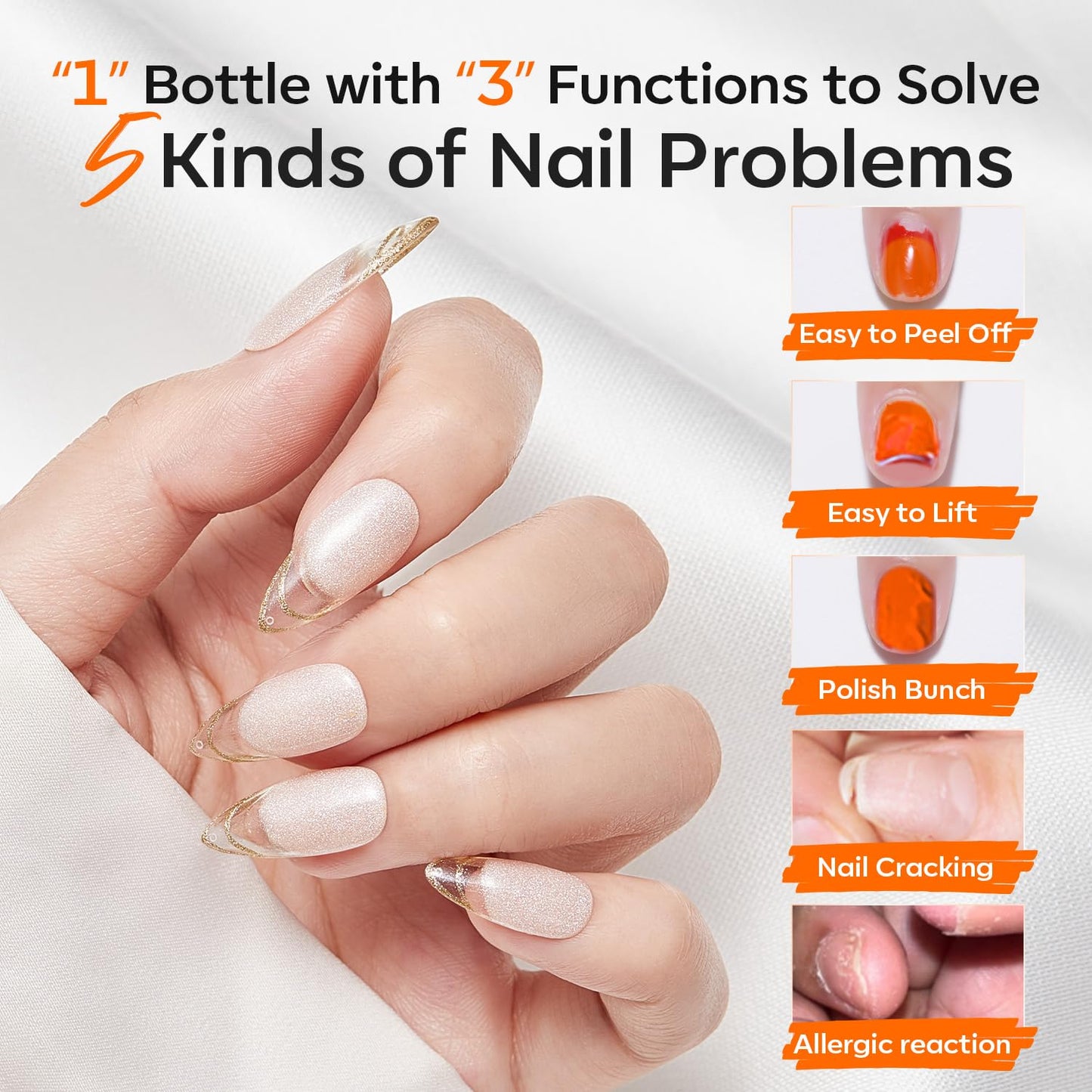 modelones Nail Dehydrator and Primer, 3-in-One HEMA-Free Nourishing Prep for Acrylic & Gel Nails, Manicure Tables Supports Growth-Velvo Beauty